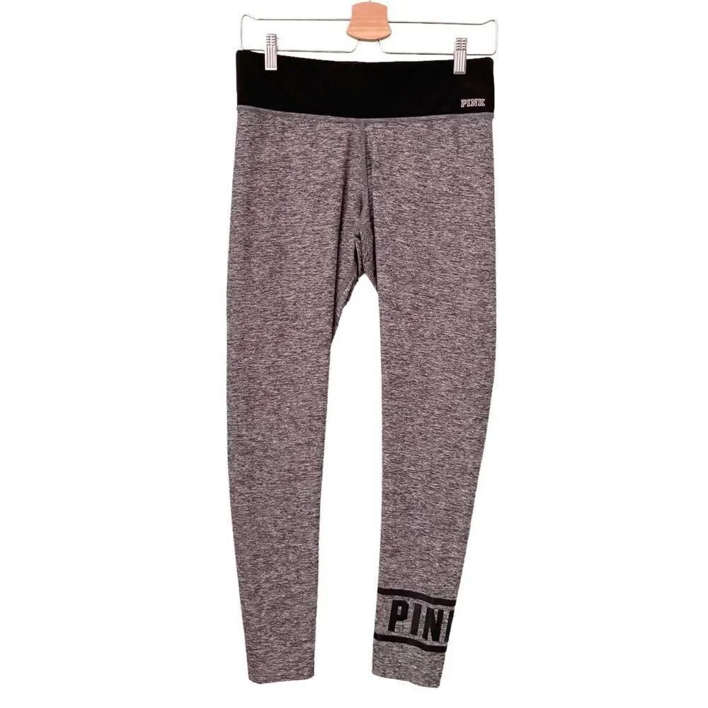 PINK Victoria's Secret High Waist Legging in Grey and Black Size Medium